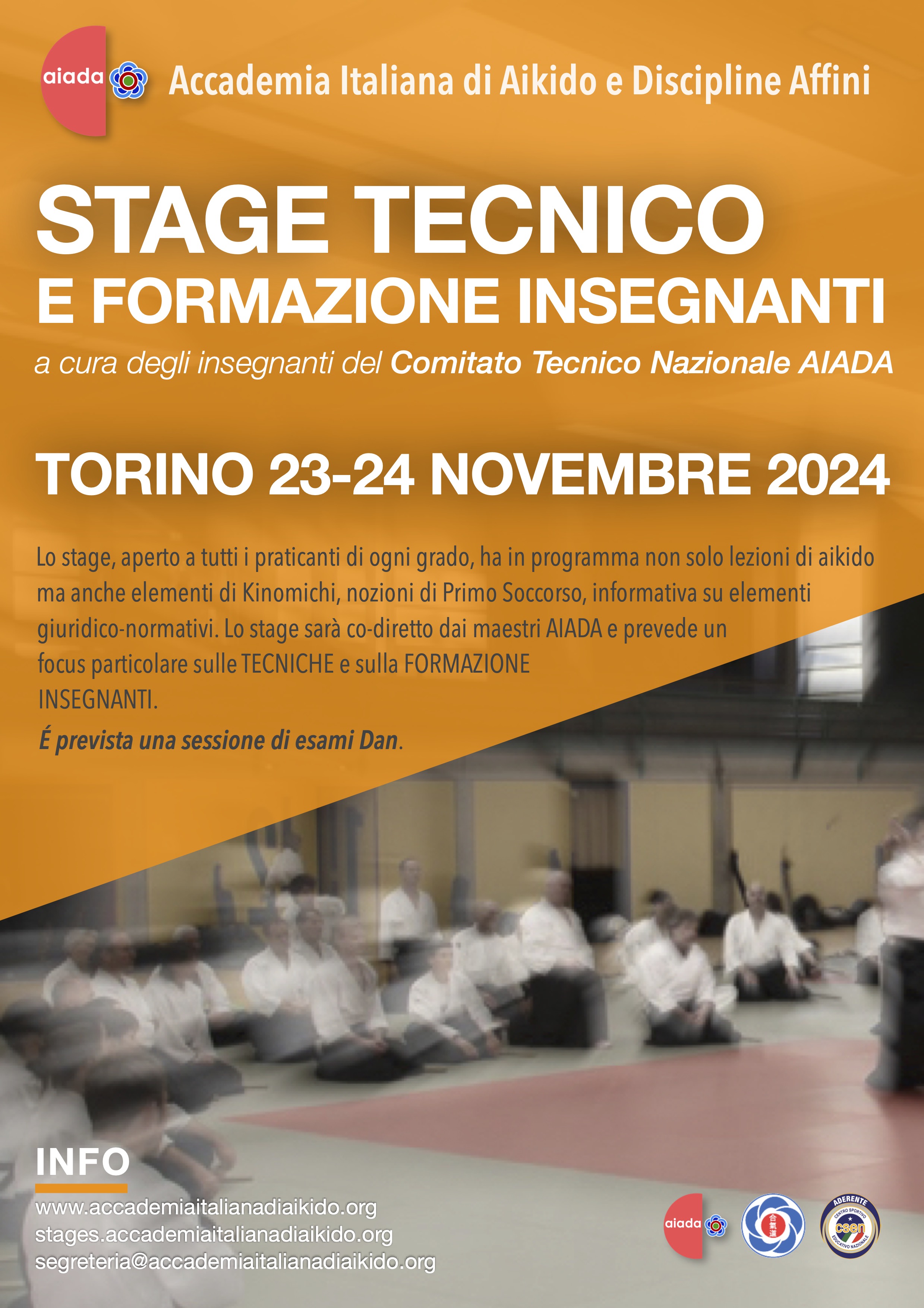 Stage Aikido - Torino - 27-28 aprile 2024