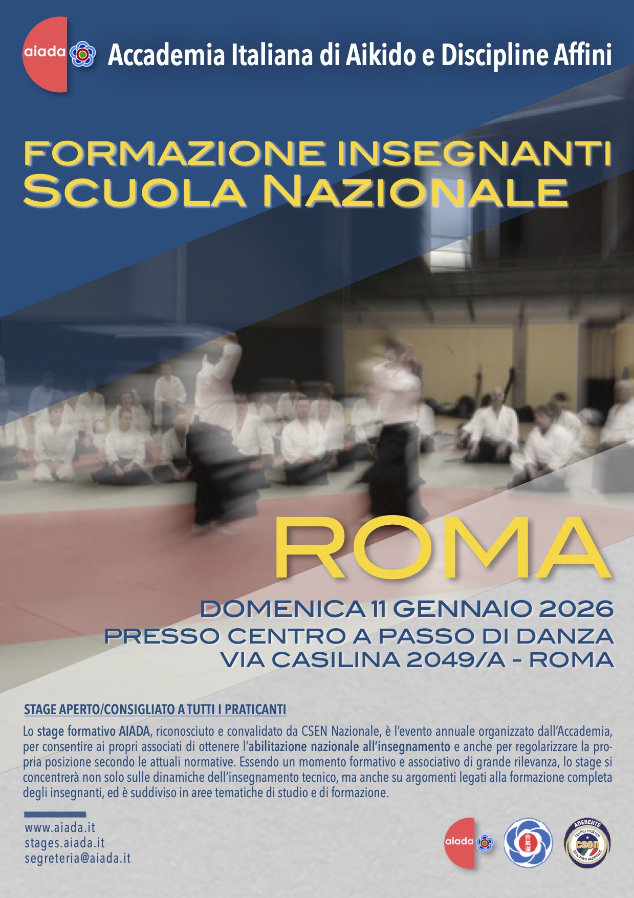 AIADA Formazione Insegnanti - Roma 11 gennaio 2026